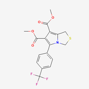 dimethyl 5-[4-(trifluoromethyl)phenyl]-1H-pyrrolo[1,2-c][1,3]thiazole-6,7-dicarboxylate