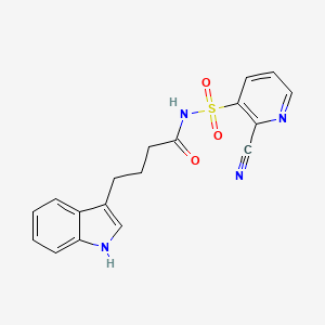 N-[(2-cyanopyridin-3-yl)sulfonyl]-4-(1H-indol-3-yl)butanamide