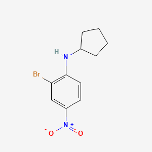 2-bromo-N-cyclopentyl-4-nitroaniline