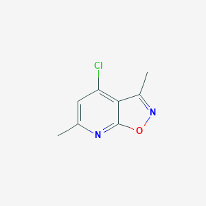 molecular formula C8H7ClN2O B2355234 4-Chloro-3,6-dimethyl-[1,2]oxazolo[5,4-b]pyridine CAS No. 2126161-62-2