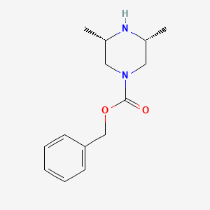 molecular formula C14H20N2O2 B2355236 cis-Benzyl 3,5-dimethylpiperazine-1-carboxylate CAS No. 623585-97-7