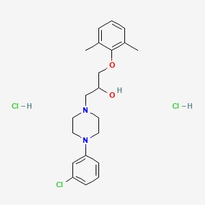 1-(4-(3-Chlorophenyl)piperazin-1-yl)-3-(2,6-dimethylphenoxy)propan-2-ol dihydrochloride