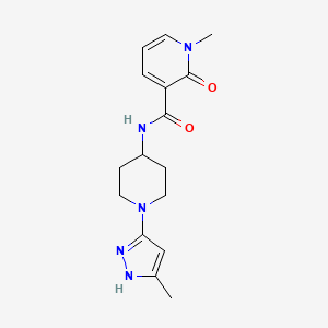 1-methyl-N-(1-(5-methyl-1H-pyrazol-3-yl)piperidin-4-yl)-2-oxo-1,2-dihydropyridine-3-carboxamide