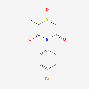 4-(4-Bromophenyl)-2-methyl-1-oxo-1,4-thiazinane-3,5-dione