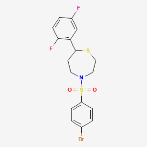 4-((4-Bromophenyl)sulfonyl)-7-(2,5-difluorophenyl)-1,4-thiazepane