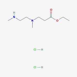 Ethyl 3-{methyl[2-(methylamino)ethyl]amino}propanoate dihydrochloride