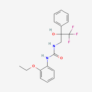 molecular formula C18H19F3N2O3 B2355305 1-(2-Ethoxyphenyl)-3-(3,3,3-trifluoro-2-hydroxy-2-phenylpropyl)urea CAS No. 1351605-36-1