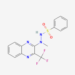 N'-methyl-N'-[3-(trifluoromethyl)-2-quinoxalinyl]benzenesulfonohydrazide