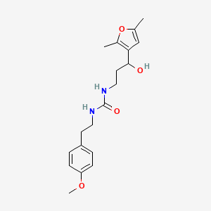 molecular formula C19H26N2O4 B2355315 1-(3-(2,5-Dimethylfuran-3-yl)-3-hydroxypropyl)-3-(4-methoxyphenethyl)urea CAS No. 1421505-88-5