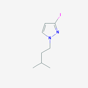 molecular formula C8H13IN2 B2355316 3-iodo-1-(3-methylbutyl)-1H-pyrazole CAS No. 1501135-34-7
