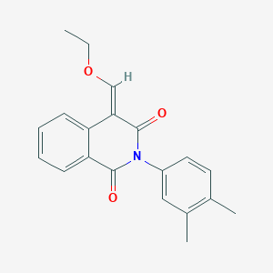 2-(3,4-Dimethylphenyl)-4-(ethoxymethylidene)-1,2,3,4-tetrahydroisoquinoline-1,3-dione