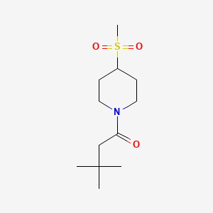 3,3-Dimethyl-1-(4-(methylsulfonyl)piperidin-1-yl)butan-1-one