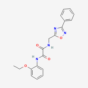 molecular formula C19H18N4O4 B2355334 N1-(2-乙氧基苯基)-N2-((3-苯基-1,2,4-噁二唑-5-基)甲基)草酰胺 CAS No. 1207032-66-3