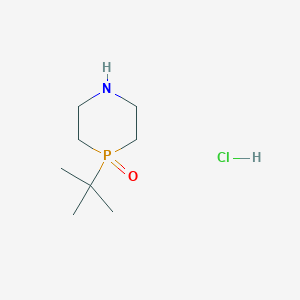 molecular formula C8H19ClNOP B2355347 4-Tert-butyl-1,4lambda5-azaphosphinane 4-oxide;hydrochloride CAS No. 2460754-59-8