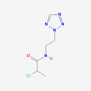 2-Chloro-N-[2-(tetrazol-2-yl)ethyl]propanamide