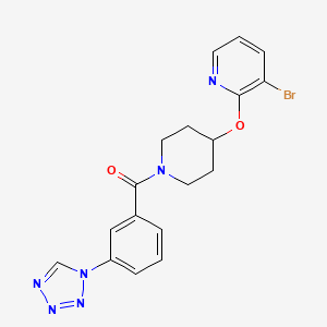 (3-(1H-tetrazol-1-yl)phenyl)(4-((3-bromopyridin-2-yl)oxy)piperidin-1-yl)methanone