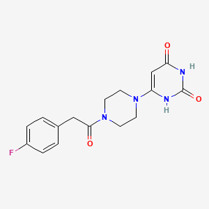 6-[4-[2-(4-Fluorophenyl)acetyl]piperazin-1-yl]-1H-pyrimidine-2,4-dione