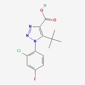 5-tert-butyl-1-(2-chloro-4-fluorophenyl)-1H-1,2,3-triazole-4-carboxylic acid