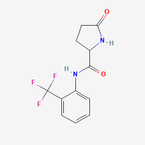 5-oxo-N-[2-(trifluoromethyl)phenyl]prolinamide