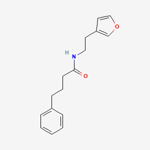 N-(2-(furan-3-yl)ethyl)-4-phenylbutanamide