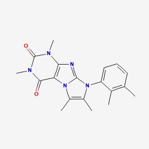 molecular formula C19H21N5O2 B2355404 6-(2,3-Dimethylphenyl)-2,4,7,8-tetramethylpurino[7,8-a]imidazole-1,3-dione CAS No. 878731-81-8