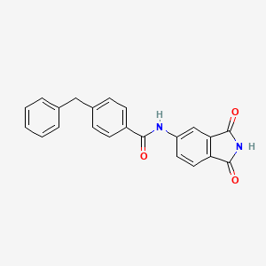 molecular formula C22H16N2O3 B2355424 4-benzyl-N-(1,3-dioxoisoindolin-5-yl)benzamide CAS No. 683235-84-9