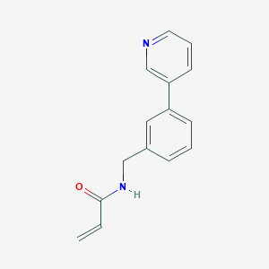 molecular formula C15H14N2O B2355441 N-[(3-Pyridin-3-ylphenyl)methyl]prop-2-enamide CAS No. 2305309-39-9