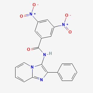 3,5-dinitro-N-(2-phenylimidazo[1,2-a]pyridin-3-yl)benzamide
