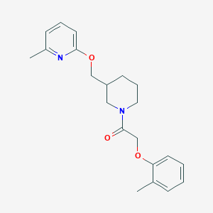 2-(2-Methylphenoxy)-1-[3-[(6-methylpyridin-2-yl)oxymethyl]piperidin-1-yl]ethanone
