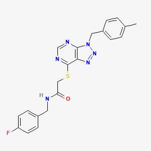 N-(4-fluorobenzyl)-2-((3-(4-methylbenzyl)-3H-[1,2,3]triazolo[4,5-d]pyrimidin-7-yl)thio)acetamide