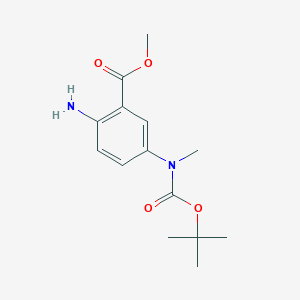 Methyl 2-amino-5-[methyl-[(2-methylpropan-2-yl)oxycarbonyl]amino]benzoate