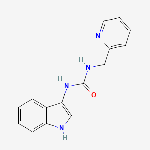 molecular formula C15H14N4O B2355479 1-(1H-吲哚-3-基)-3-(吡啶-2-基甲基)脲 CAS No. 899946-82-8