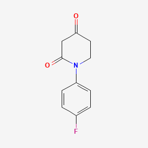 molecular formula C11H10FNO2 B2355501 1-(4-Fluorphenyl)-2,4-Piperidindion CAS No. 952489-53-1