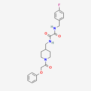 N1-(4-fluorobenzyl)-N2-((1-(2-phenoxyacetyl)piperidin-4-yl)methyl)oxalamide
