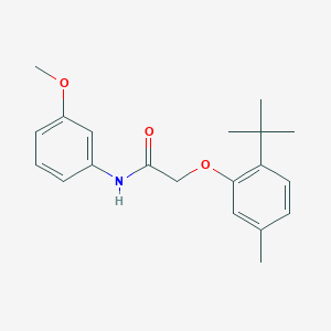 2-(2-tert-butyl-5-methylphenoxy)-N-(3-methoxyphenyl)acetamide