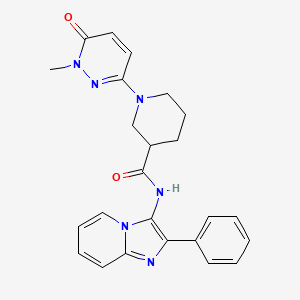 1-(1-methyl-6-oxo-1,6-dihydropyridazin-3-yl)-N-(2-phenylimidazo[1,2-a]pyridin-3-yl)piperidine-3-carboxamide