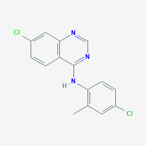 7-chloro-N-(4-chloro-2-methylphenyl)quinazolin-4-amine