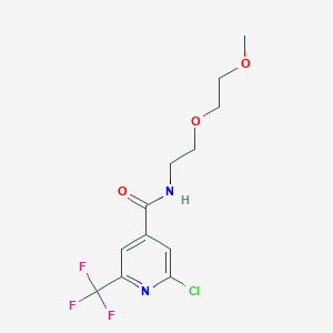 2-chloro-N-[2-(2-methoxyethoxy)ethyl]-6-(trifluoromethyl)pyridine-4-carboxamide