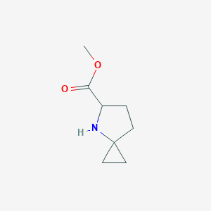 molecular formula C8H13NO2 B2355565 Methyl 4-azaspiro[2.4]heptane-5-carboxylate CAS No. 1779370-30-7