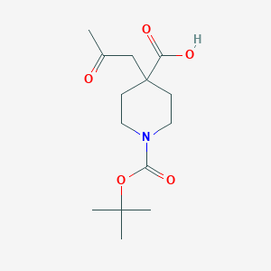 1-[(Tert-butoxy)carbonyl]-4-(2-oxopropyl)piperidine-4-carboxylic acid