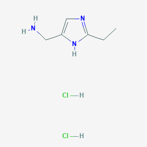 (2-ethyl-1H-imidazol-4-yl)methanamine dihydrochloride