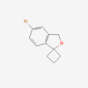 molecular formula C11H11BrO B2355593 5'-bromo-3'H-spiro[cyclobutane-1,1'-isobenzofuran] CAS No. 1823932-20-2