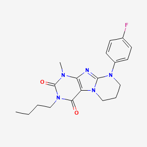 3-butyl-9-(4-fluorophenyl)-1-methyl-7,8-dihydro-6H-purino[7,8-a]pyrimidine-2,4-dione
