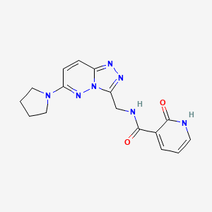 2-oxo-N-((6-(pyrrolidin-1-yl)-[1,2,4]triazolo[4,3-b]pyridazin-3-yl)methyl)-1,2-dihydropyridine-3-carboxamide