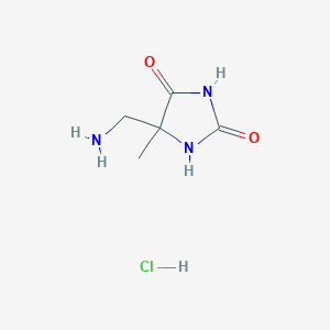 5-(Aminomethyl)-5-methylimidazolidine-2,4-dione hydrochloride