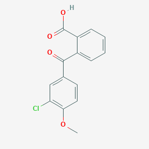 molecular formula C15H11ClO4 B2355616 2-(3-氯-4-甲氧基苯甲酰)苯甲酸 CAS No. 158425-76-4