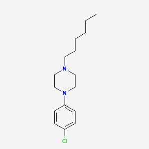 molecular formula C16H25ClN2 B2355622 1-(4-氯苯基)-4-己基哌嗪 CAS No. 866151-37-3