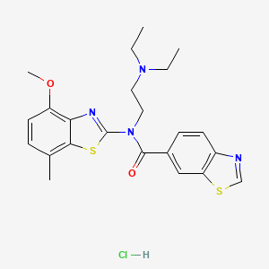 N-(2-(diethylamino)ethyl)-N-(4-methoxy-7-methylbenzo[d]thiazol-2-yl)benzo[d]thiazole-6-carboxamide hydrochloride