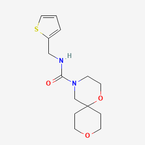 N-(thiophen-2-ylmethyl)-1,9-dioxa-4-azaspiro[5.5]undecane-4-carboxamide