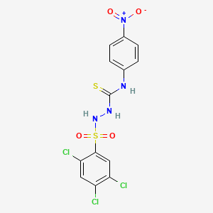 4-(4-Nitrophenyl)-1-((2,4,5-trichlorophenyl)sulfonyl)thiosemicarbazide